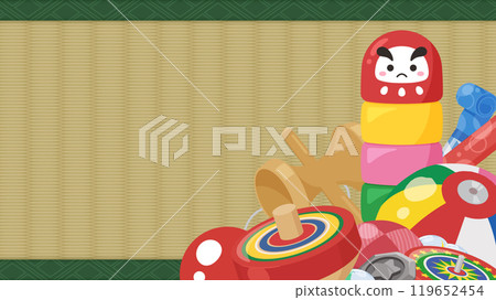 舊遊戲中使用的玩具背景圖_16:9 119652454