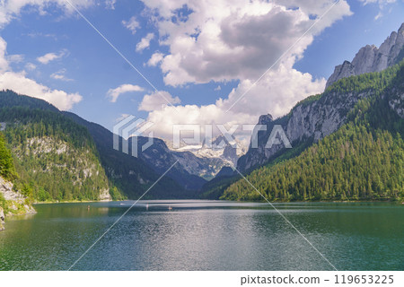 the austrian alps near gosau the austrian alps near gosau 119653225