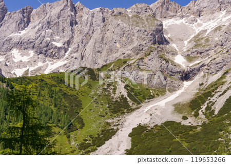 the austrian alps near gosau the austrian alps near gosau 119653266