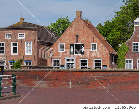 Greetsiel at the north sea coast in germany Greetsiel at the north sea coast in germany 119653900