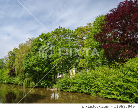 Greetsiel at the north sea coast in germany Greetsiel at the north sea coast in germany 119653949