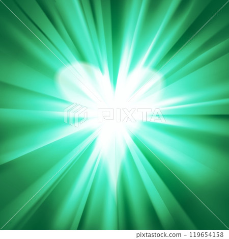 Green flare with a heart in the middle. Green flare with a heart in the middle. 119654158