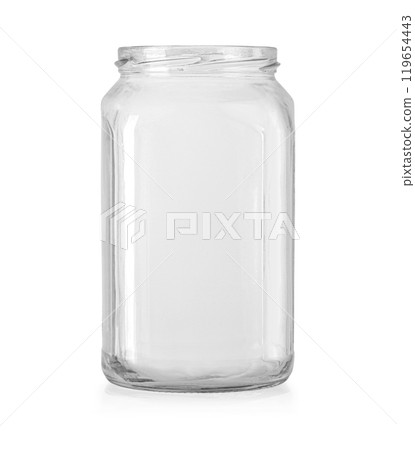 empty glass jar 119654443