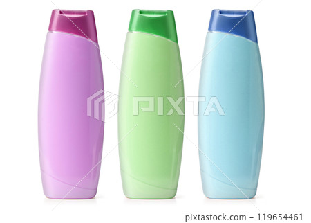 Plastic bottle shampoo isolated 119654461