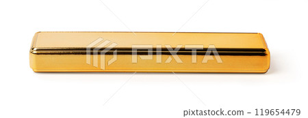 Isolatedf gold bar 119654479