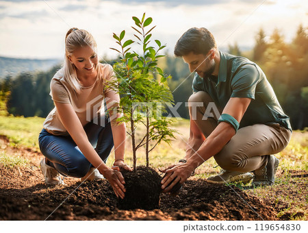 Tree planting 119654830