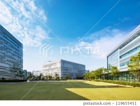 Blue sky and a typical business image 119655451