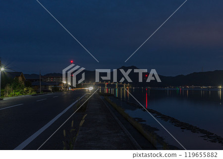 Beautiful scenery of Okayama Port in Okayama City, Okayama Prefecture, Japan Beautiful scenery of Okayama Port in Okayama City, Okayama Prefecture, Japan 119655882