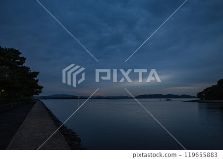 Beautiful scenery of Okayama Port in Okayama City, Okayama Prefecture, Japan 119655883