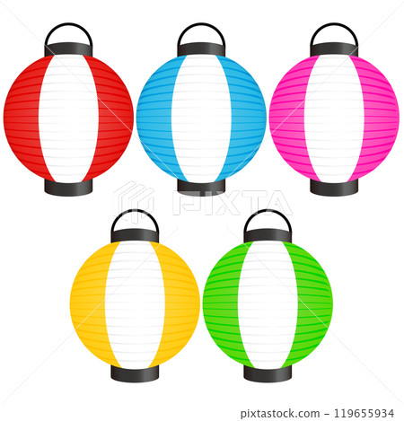 Colorful lantern illustration 119655934