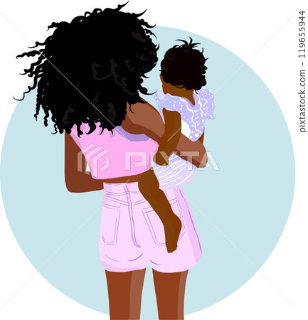 Mother day , happy mother , mother and baby 119655944