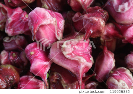 Water Chestnut Trapa natans fruit on shop Water Chestnut Trapa natans fruit on shop 119656885