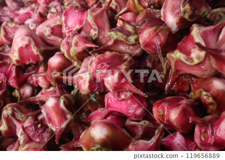 Water Chestnut Trapa natans fruit on shop Water Chestnut Trapa natans fruit on shop 119656889