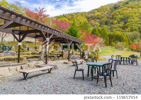 Shinhotaka Ropeway: Foot bath at Shirakabadaira Station (Okuhida Onsenkyo, Takayama City, Gifu Prefecture) Shinhotaka Ropeway: Foot bath at Shirakabadaira Station (Okuhida Onsenkyo, Takayama City, Gifu Prefecture) 119657054