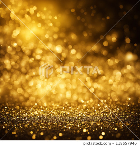Gold texture background,abstract fantasy gold background with light and bokeh effect. 119657940