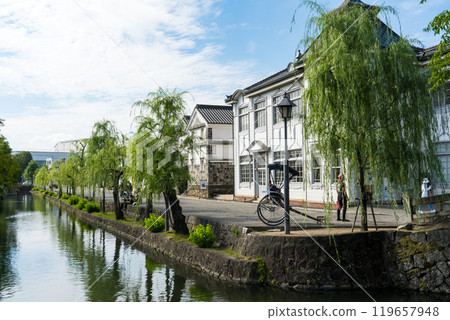 Kurashiki's Bikan Historical District with refreshing blue skies and historic streetscapes | Kurashiki Tourism Image | Kurashiki City, Okayama Prefecture 119657948