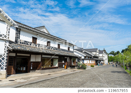 Kurashiki's Bikan Historical District with refreshing blue skies and historic streetscapes | Kurashiki Tourism Image | Kurashiki City, Okayama Prefecture 119657955