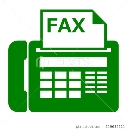 Illustration of text and fax delivery instructions sent and received by telephone 119659221