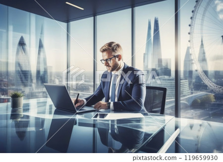Polygonal background 119659930