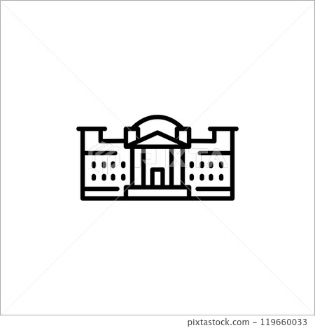 Government building icon Government building icon 119660033