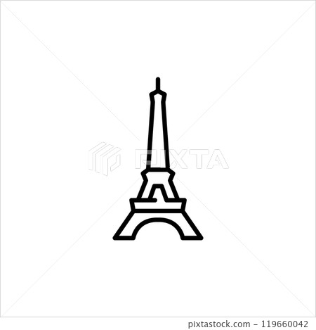 Eiffel Tower icon Eiffel Tower icon 119660042