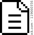 File pixel icon 119660356