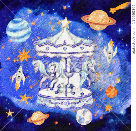 穿越太空的奇妙旋轉木馬 119660365