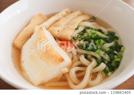 Close-up of Chikara-mochi udon 119661405