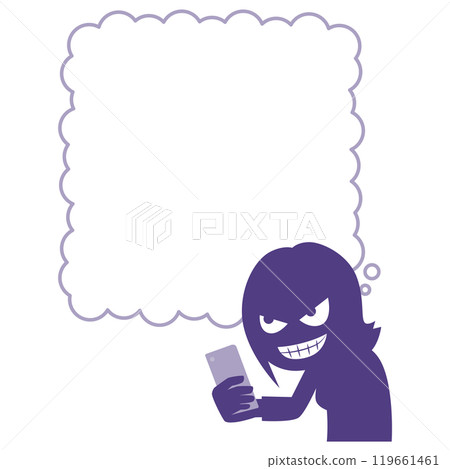 用智慧型手機發揮狡猾技能的女人 用智慧型手機發揮狡猾技能的女人 119661461