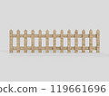Wooden fence 119661696