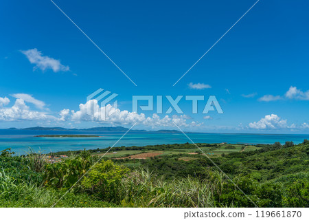 View from Nishi-Odake Observatory on Kohama Island 119661870