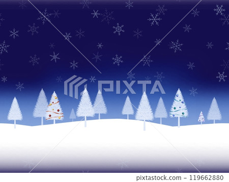 白樹背景（聖誕樹）A-2 119662880