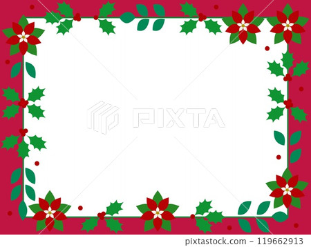 Christmas frame white space 119662913