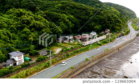 Aerial photo of the Amakusa Triangle Line Aerial photo of the Amakusa Triangle Line 119663004