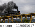 磐越齋線的磐越物語穿過黑煙的鐵橋 磐越齋線的磐越物語穿過黑煙的鐵橋 119663017
