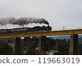 磐越齋線的磐越物語穿過黑煙的鐵橋 磐越齋線的磐越物語穿過黑煙的鐵橋 119663019