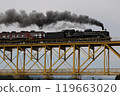 磐越齋線的磐越物語穿過黑煙的鐵橋 磐越齋線的磐越物語穿過黑煙的鐵橋 119663020
