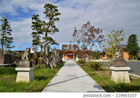 埼玉縣行田市下中條美麗的晴子神社 119663107