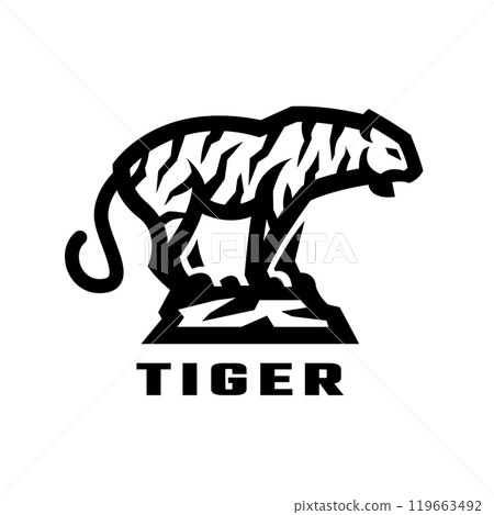 Tiger logo, symbol. 119663492