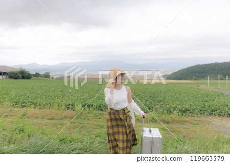 Young woman traveling Young woman traveling 119663579