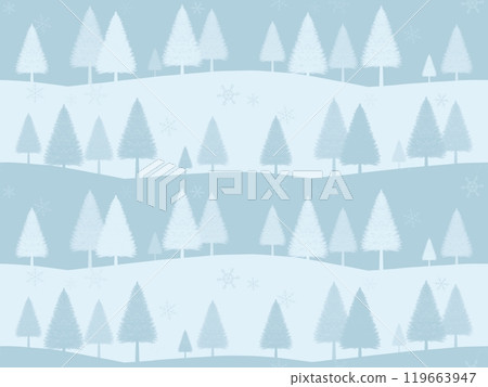 White tree seamless pattern A-1 White tree seamless pattern A-1 119663947