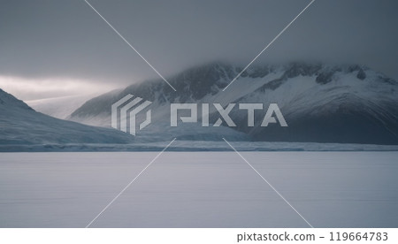 glaciers of the arctic ocean beautiful landscape 119664783
