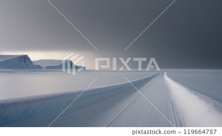 glaciers of the arctic ocean beautiful landscape 119664787