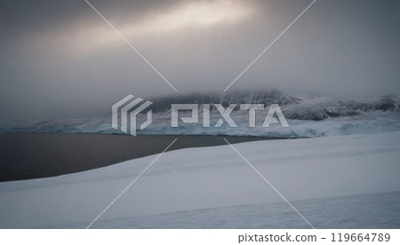 glaciers of the arctic ocean beautiful landscape 119664789