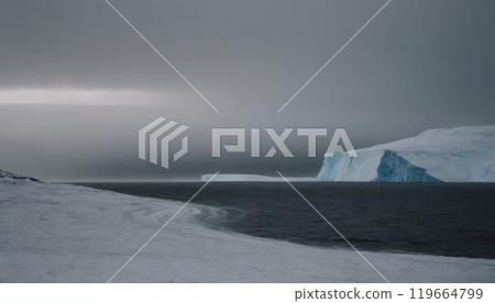 glaciers of the arctic ocean beautiful landscape 119664799