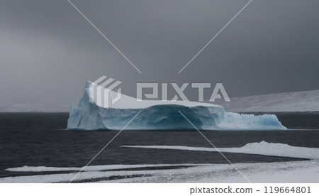 glaciers of the arctic ocean beautiful landscape glaciers of the arctic ocean beautiful landscape 119664801
