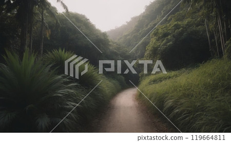 Amazon forest beautiful landscape 119664811