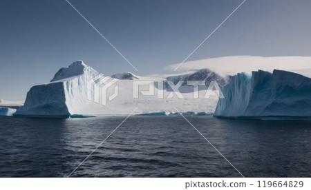 glaciers of the arctic ocean beautiful landscape 119664829