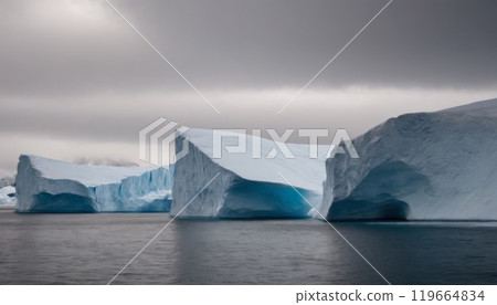 glaciers of the arctic ocean beautiful landscape glaciers of the arctic ocean beautiful landscape 119664834