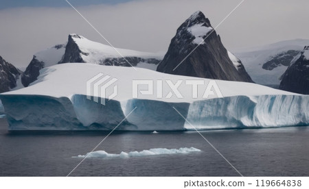 glaciers of the arctic ocean beautiful landscape 119664838